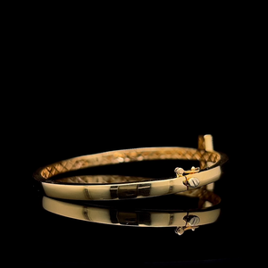 Sleek T Shape Lab Grown Diamond Open Bangle <b>Bracelet</b> Minimalist 925 Sterling <b>Silver</b> 10K 14K 18K Gold Womens <b>Cuff</b> Factory Direct - Product Image 4