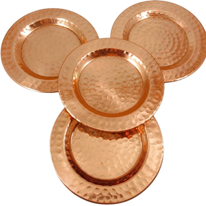 Hammered Copper Coasters Bulk Pure Copper <b>Cup</b> <b>Mats</b> Custom Logo Round Metal Drink Coasters Wholesale for Bar and Restaurant - Product Image 1
