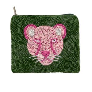 Acheter Pochette pour Monnaie Léopard Portefeuille Perlé Personnalisé Beau Cadeau de Maman-Design Coeurs pour Filles - Product Image 1