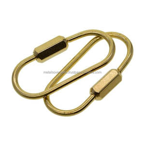 Brass Screw Lock <b>Key</b> Chain <b>Ring</b> Heavy Duty <b>Key</b> Holder Clip for <b>Car</b> <b>Keys</b> Bike <b>Keys</b> Bag Pendant and Outdoor Travel Use - Product Image 4