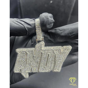 Collar de Diamantes Moissanite Estilo Hip Hop Iced Out 'AENDY', Joyería de Oro Brillante, Regalo - Product Image 2