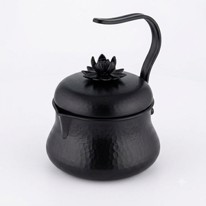 Stainless Steel Tea Pot With Lid Wooden Handle Minimalist Design For Kitchen Use Handmade <b>Teapot</b> On Sale - Product Image 3