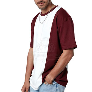 T-shirt élégant pour homme à épaules tombantes, 100 % coton, tissu respirant, manches classiques, col rond, coupe confortable, écologique - Product Image 3