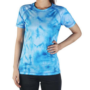 Camiseta de Algodón Grueso de Alta Calidad para Mujer, Corte Regular, Impresión por Serigrafía Personalizada, Ecológica, de Secado Rápido, para Verano - Product Image 1