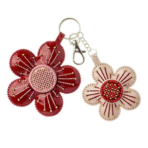 Animal Pattern Bead Embroidery Charm <b>Kit</b> on Faux Leather Eco-Friendly <b>DIY</b> Keychain or Bag Pendant Customizable Color & Size - Product Image 1