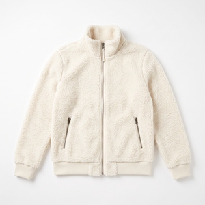 Women's Winter Sherpa Zip Jacket Fluffy Warm Casual Zip-Up <b>Coat</b> OEM ODM Wholesale Factory Custom Logo Low MOQ - Product Image 1