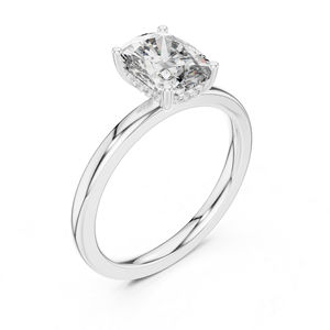 Anillo de Compromiso de Oro Amarillo de 14K con Diamante Cultivado en Laboratorio de Corte Radiante de 2.07 Ct para Mujer |   Diamante Cultivado Nuevo con Certificación IGI - Product Image 5