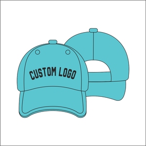 Custom Logo Baseball <b>Cap</b> 6 Panel Adjustable Cotton Dad <b>Hat</b> Unisex Casual Style Front Embroidery - Product Image 1
