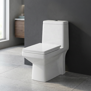 Inodoro de Cerámica de Una Pieza con Diseño de Lujo Dorado y Doble Descarga para Villas Modernas y Proyectos de Baños Comerciales - Product Image 3