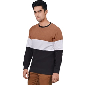 Suéter de Punto con Bloques de Color para Hombre, Cuello Redondo, Corte Regular, Estilo Casual para Otoño - Product Image 3