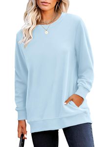 Servicio OEM Sostenible de Primera Calidad, Sudadera Personalizable al por Mayor, Resistente al Agua, Cuello Redondo para Mujer, Última Moda de Primavera/Otoño - Product Image 2