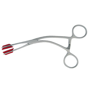 Ensemble d'instruments professionnels en acier inoxydable : Pinces à occlusion pour tubes, avec coussinets de protection en caoutchouc souple, pinces chirurgicales robustes, certifié CE - Product Image 3
