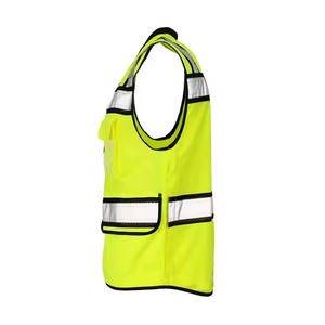 Chaleco de Seguridad Reflectante de Alta Visibilidad para Hombre, Transpirable, con Cierre de Cremallera, Cuello en V, Estilo Casual, para Verano, con Bolsillos - Product Image 2