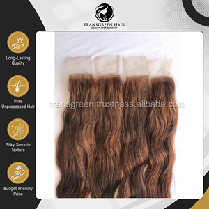 Revendeur de Confiance Proposant la Meilleure Qualité 100% Cheveux Alignés dans le Sens de la Cuticule # 2 fermetures en dentelle ondulée mongole – Extension de cheveux humains 2x6 - Product Image 5