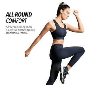 Leggings légers taille haute pour le yoga et la course à pied, effet ventre plat, sans coutures, doux, respirants, tissu extensible - Product Image 3