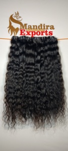 Extensiones de Cabello Humano Indio de Alta Calidad, Cabello Virgen Crudo con Cutícula Alineada, Ondulado - Product Image 6