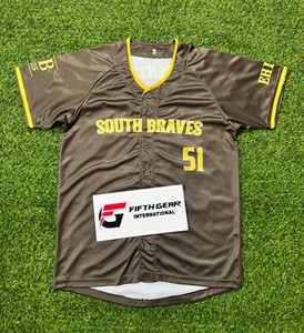 Maillots de baseball personnalisés sublimés – Anti-humidité, résistants à la décoloration, impression couleur intégrale (MOQ 20 pièces) - Product Image 1