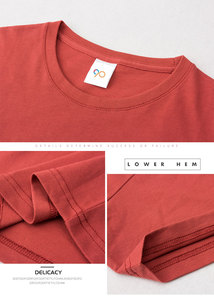 เสื้อยืดคอตตอนสั่งทำขายส่ง ทรงทันสมัย แขนสั้น ยูนิเซ็กซ์ คอกลม 220 กรัม ดีไซน์เรียบง่าย สวมใส่สบาย ระบายอากาศได้ดี เป็นมิตรต่อสิ่งแวดล้อม มีไซส์พลัส - Product Image 3