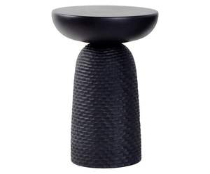 Mesa auxiliar contemporánea de metal plateado con superficie pulida para una decoración elegante en el dormitorio y la sala de estar. - Product Image 5