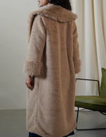 Manteau long en laine écologique pour homme ASMAT ENTERPRISES, col rabattu, boutons recouverts, manteau d'hiver de luxe, longueur genou, mélange de fibres