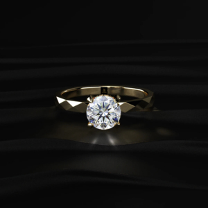Bague de fiançailles solitaire en diamant rond brillant cultivé en laboratoire, certifié IGI, couleur D à F, 1 carat, or jaune, blanc ou rose - Product Image 4