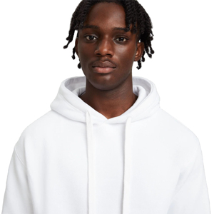 Sweat-shirt à capuche blanc pour homme, coupe ample, en coton French Terry, décontracté, pour l'automne, couleur unie, manches classiques, sweat-shirt tricoté - Product Image 5