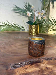 Brûleur à encens en bois d'acacia en résine époxy de qualité supérieure Sultan Glow, support à encens Oud pour le style de la maison arabe, cadeaux pour le Ramadan et l'Aïd - Product Image 2