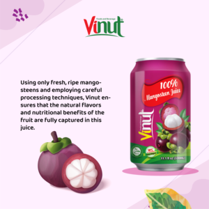 Boisson au jus de mangoustan 100% 330 ml, NFC, étiquette privée OEM, boisson en conserve par un fabricant vietnamien, moins de sucre, 24 mois - Product Image 4