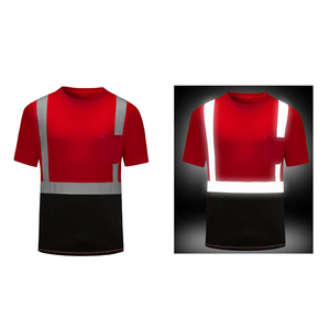 Polo de travail en tissu respirant avec poche poitrine, haute visibilité, réfléchissant, couleurs vives, manches courtes - Product Image 3