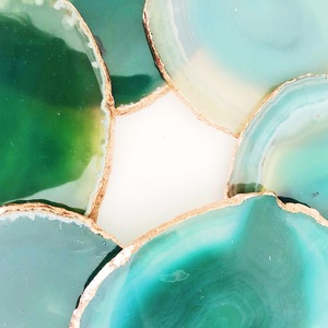 Emerald Wave Resin <b>Coasters</b> emerald resin <b>coasters</b> ocean inspired <b>coasters</b> handmade resin decor aesthetic <b>drink</b> <b>coasters</b> glossy - Product Image 6