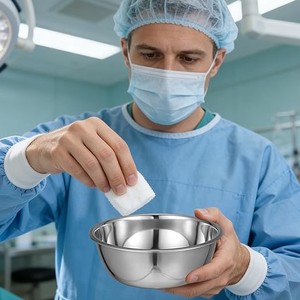 Balle de compresses chirurgicales absorbantes stériles en coton de qualité médicale pour hôpital et clinique, avec kit d'instruments manuel - Product Image 2