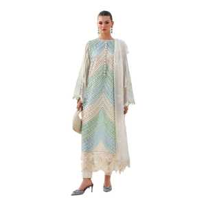 Traje de tela sin coser de diseñador, ropa india y pakistaní, colección de verano, tela estampada de algodón premium para mujer, informal - Product Image 1