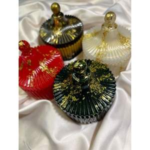 <b>Decorative</b> Trinket Storage Organizer <b>with</b> <b>Lid</b> Elegant Storage <b>Boxes</b> for Small Items - Product Image 1