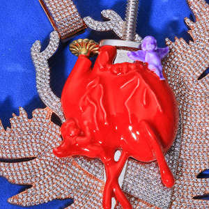 CONCEPTION Colgante Hip Hop Personalizado con Moissanita VVS de Corte Brillante Redondo, Chapado en Plata de Ley 925, Unisex - Product Image 3