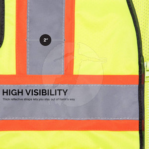 Chaleco de seguridad sin mangas de la mejor calidad, chaleco de seguridad muy vendido, chaleco de seguridad para trabajo, chaleco de seguridad para adultos - Product Image 5