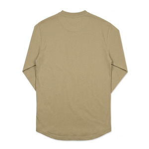 Camiseta Henley de Manga Larga para Hombre, 100% Algodón, Dobladillo Curvo, Corte Ajustado, Diseño Moderno, Estampado Personalizado, Cierre de Tres Botones - Product Image 5