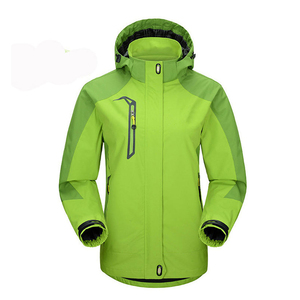 Veste imperméable à capuche pour homme, couleur verte, avec fermeture éclair, style sportif, vêtements d'extérieur pour l'hiver - Product Image 4