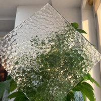 Verre de construction décoratif trempé cannelé texturé 4mm 5mm