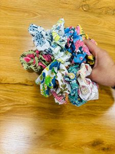 Cotton Printed Fiber <b>Scrunchie</b> Soft Stretch Hair Accessory Eco-Friendly & Gentle on Scalp Fashion Accessories - Product Image 3