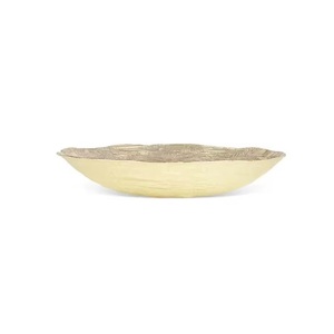 Plateau en métal couleur argent martelé au design élégant, idéal pour servir les aliments, parfait pour les occasions. - Product Image 4