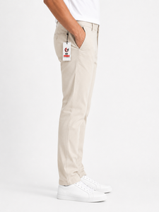 Pantalones Oxford Casuales para Hombre Fly Humble, Color Beige, Corte Recto, Cintura Media, Cierre de Botones, Ligeros, Transpirables, de Lona, Estilo Veraniego - Product Image 5