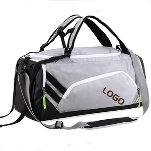 Bolsa de Gimnasio Deportiva en Oferta, Bolsa de Yoga con Compartimento para Zapatos, Correa Blanca y Negra, Logotipo Personalizado, para Deportes y Viajes - Product Image 5