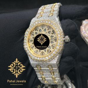 นาฬิกาเพชรหรู Pahal Jewels ตัวเรือนทรง Tonneau สายสแตนเลส สตีล ระบบควอตซ์ หน้าปัด 40 มม. เครื่องประดับแฟชั่นสำหรับทุกเพศ - Product Image 4