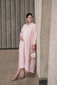 Vestido Maxi Holgado de Maternidad para Mujer, Prenda Informal, Transpirable, Ligero, Tejido 100% Algodón Ecológico - Product Image 5