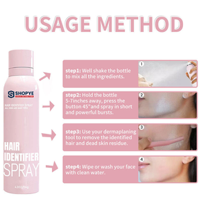 Effective Facial Hair Care for Sensitive Skin Gentle Body and Face Shaving Hair Removal <b>Spray</b> Shaving <b>Set</b> - Product Image 2