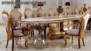 Table et chaises de salle à manger exquises de style roumain Tables et chaises de salle à manger en bois de style classique Acheter une table de salle à manger de luxe - Product Image 4