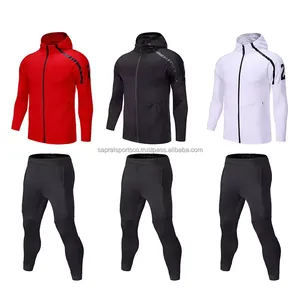 Precio de alta calidad Chándal personalizado Hombres Poliéster Algodón Casual Running Chándal para hombres Último diseño Joggers Trajes - Product Image 6