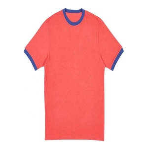 T-shirt imprimé personnalisé Dernière conception T-shirt col rond imprimé personnalisé T-shirt col rond hommes Ringer - Product Image 1