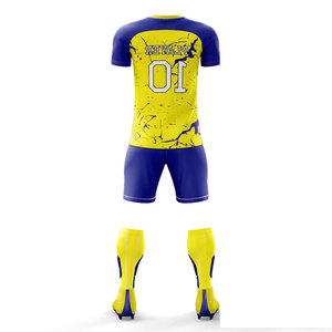 Uniforme de Fútbol de Manga Corta con Estampado Sublimado, Uniforme de Compresión para Clubes Deportivos, Venta Caliente, MOQ Bajo - Product Image 3