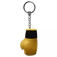 Porte-clés miniature en cuir personnalisé en forme de gant de boxe 3D, cadeau souvenir promotionnel pour club de boxe